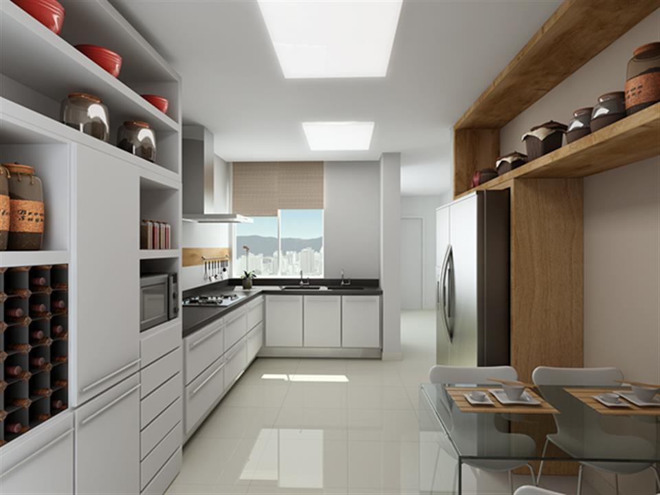 Cozinha | Grand Lider Felipe dos Santos – Apartamento	em  Lourdes - Belo Horizonte - Minas Gerais