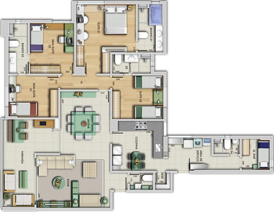Perspectiva ilustrativa do apartamento tipo - Vila Rica | Grand Lider Felipe dos Santos – Lourdes - Belo Horizonte - Minas Gerais Perspectiva ilustrativa do apartamento tipo - Vila Rica | Grand Lider Felipe dos Santos – Apartamento em Lourdes - Belo Horizonte - Minas Gerais