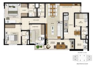 Planta apto. 92m² | Jardim de Provence – Apartamento no  Parque Verde - Belém - Pará