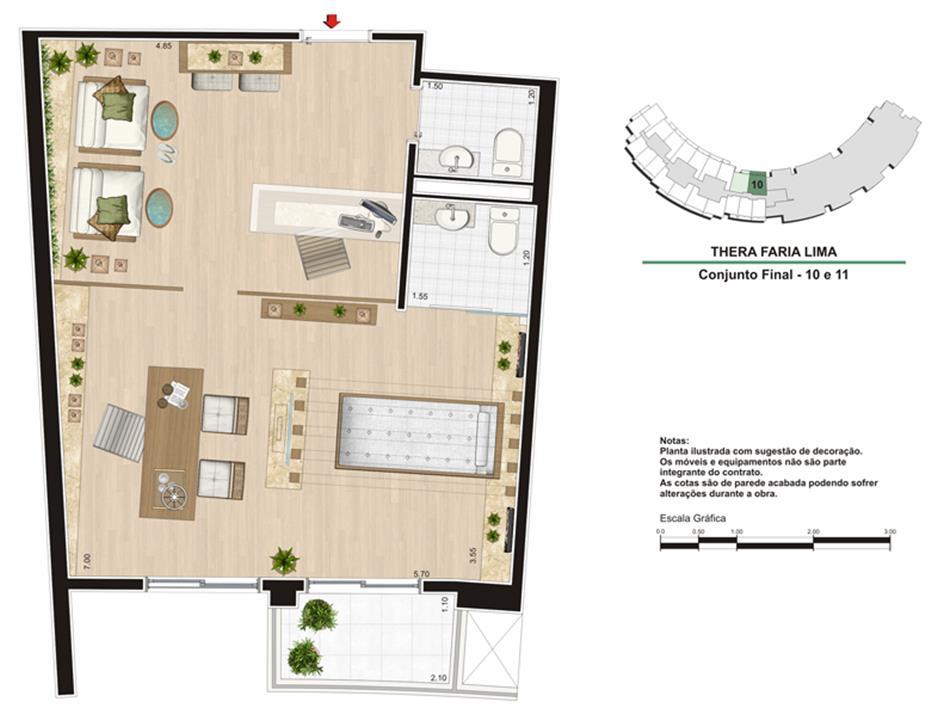 Planta Escritório 50 m² Spa | Thera Faria Lima Pinheiros Office – Pinheiros - São Paulo - São Paulo Planta Escritório 50 m² Spa | Thera Faria Lima Pinheiros Office – Salas Comerciais em Pinheiros - São Paulo - São Paulo