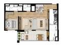 Planta tipo Meio de 67,83 m² - Opção Sala Ampliada | Encontro Ipiranga – Apartamento no  Ipiranga - São Paulo - São Paulo