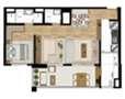 Planta tipo Meio de 67,83 m² - Opção Sala Ampliada | Encontro Ipiranga – Apartamento no  Ipiranga - São Paulo - São Paulo