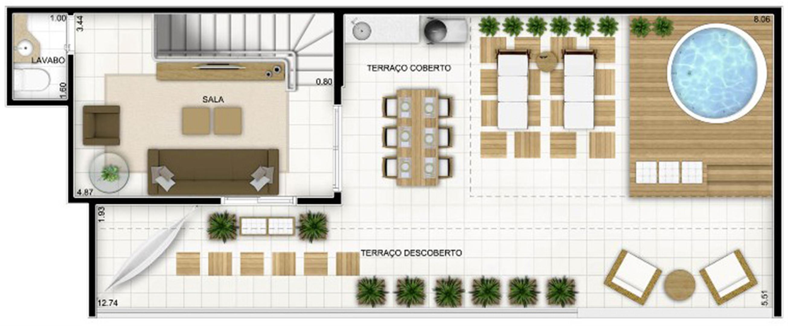 Duplex Andar Superior 159 m² | Quartier Lagoa Nova – Apartamento na  Lagoa Nova - Natal - Rio Grande do Norte