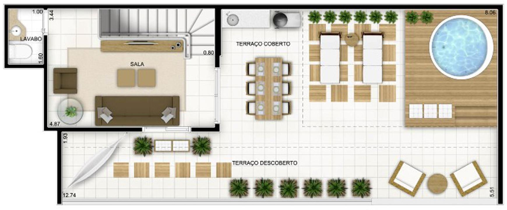 Duplex Andar Superior 159 m² | Quartier Lagoa Nova – Lagoa Nova - Natal - Rio Grande do Norte Duplex Andar Superior 159 m² | Quartier Lagoa Nova – Apartamento na Lagoa Nova - Natal - Rio Grande do Norte