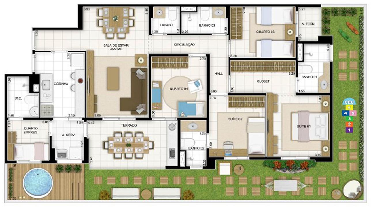 Maison 4 quartos 167 m² | Quartier Lagoa Nova – Lagoa Nova - Natal - Rio Grande do Norte Maison 4 quartos 167 m² | Quartier Lagoa Nova – Apartamento na Lagoa Nova - Natal - Rio Grande do Norte