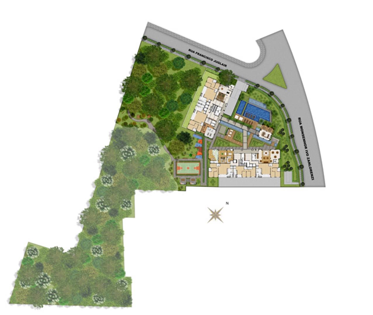 Perspectiva ilustrada da implantação | Reserva Juglair Ecoville – Apartamento no  Ecoville - Curitiba - Paraná