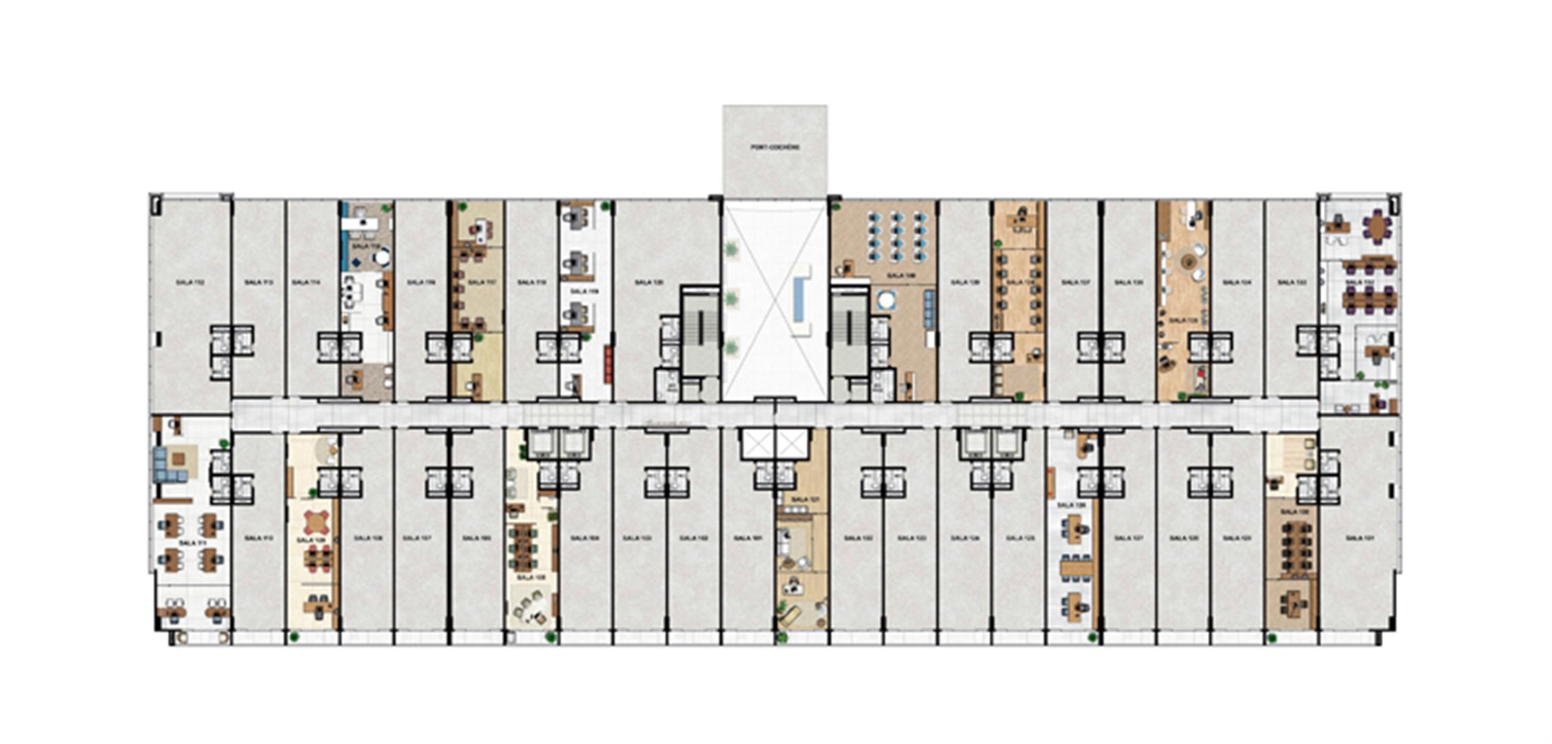 1° Pavimento | Vega – Salas Comerciais na  Asa Norte  - Brasília - Distrito Federal