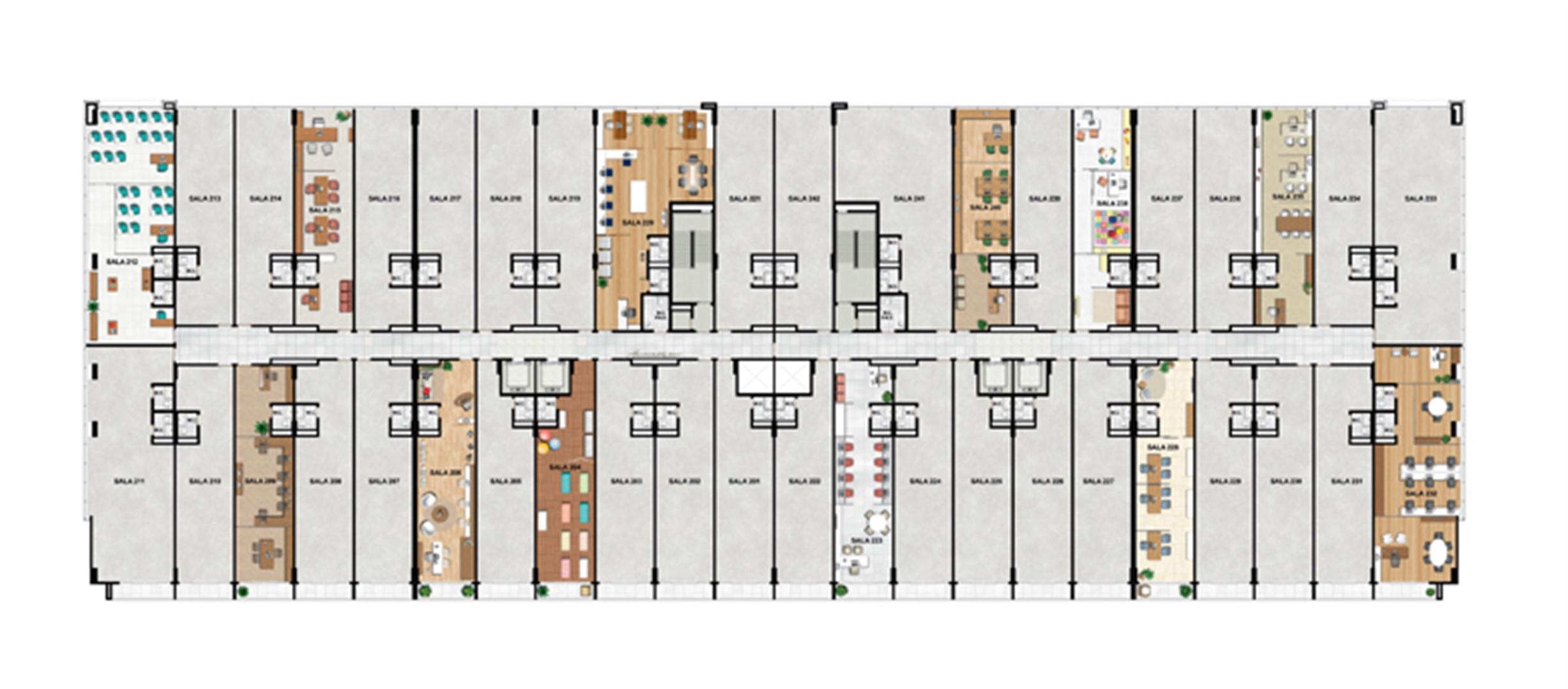 2° Pavimento | Vega – Salas Comerciais na  Asa Norte  - Brasília - Distrito Federal