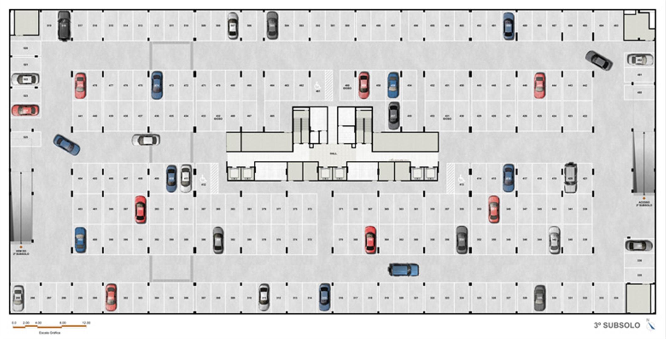subsolo | Vega – Salas Comerciais na  Asa Norte  - Brasília - Distrito Federal