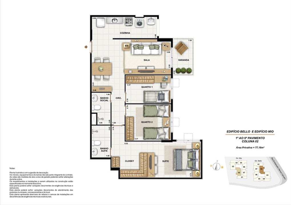 Ed. Bello e Mio 1º ao 9º Pavaimento Coluna 2 | Adorabile Tijuca – Tijuca - Rio de Janeiro - Rio de Janeiro Ed. Bello e Mio 1º ao 9º Pavaimento Coluna 2 | Adorabile Tijuca – Apartamento na Tijuca - Rio de Janeiro - Rio de Janeiro