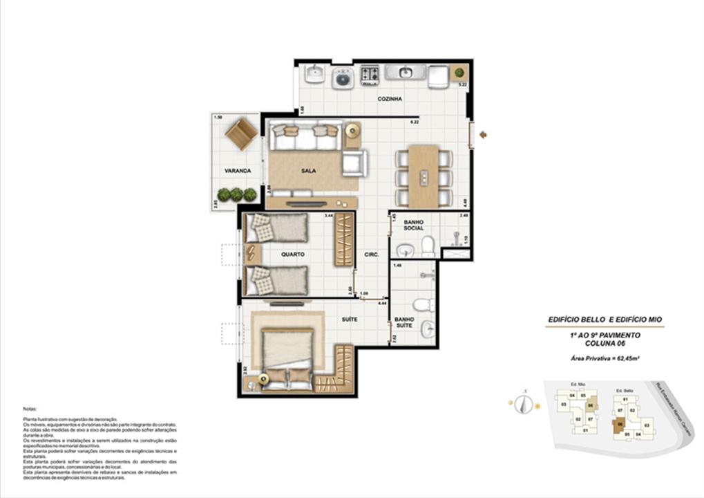 Ed. Bello e Mio 1º ao 9º Pavimento Coluna 6 | Adorabile Tijuca – Tijuca - Rio de Janeiro - Rio de Janeiro Ed. Bello e Mio 1º ao 9º Pavimento Coluna 6 | Adorabile Tijuca – Apartamento na Tijuca - Rio de Janeiro - Rio de Janeiro