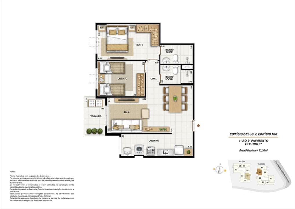 Ed. Bello e Mio 1º ao 9º Pavimento Coluna 7 | Adorabile Tijuca – Tijuca - Rio de Janeiro - Rio de Janeiro Ed. Bello e Mio 1º ao 9º Pavimento Coluna 7 | Adorabile Tijuca – Apartamento na Tijuca - Rio de Janeiro - Rio de Janeiro