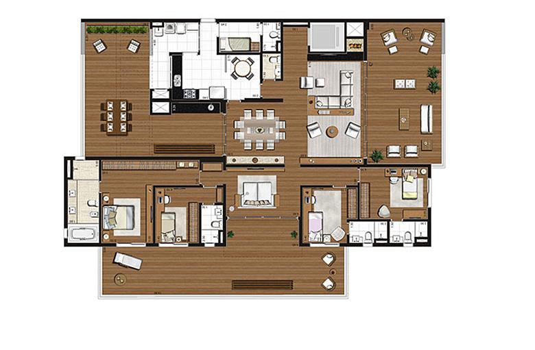 Apartamento com varanda 375m², 4 suítes, 4 vagas | Artisan Campo Belo – Apartamento no  Campo Belo - São Paulo - São Paulo