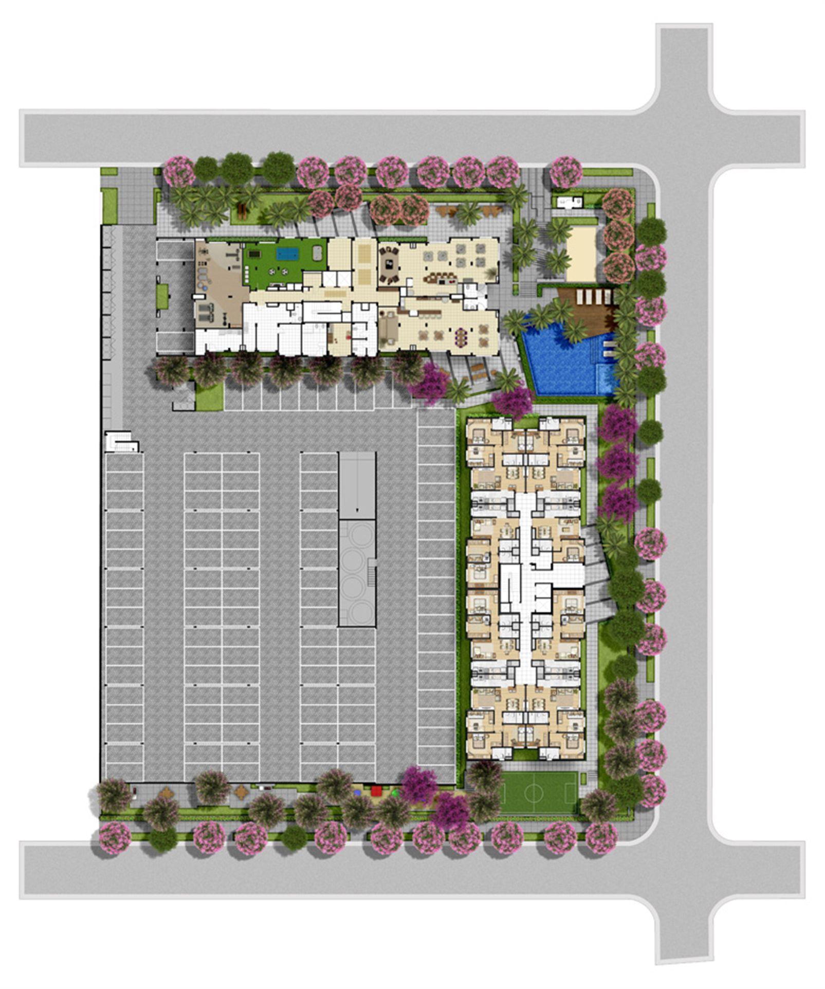 Implantação | You Condomínio Clube – Apartamento  próximo ao Zaffari Center Lar - Porto Alegre - Rio Grande do Sul