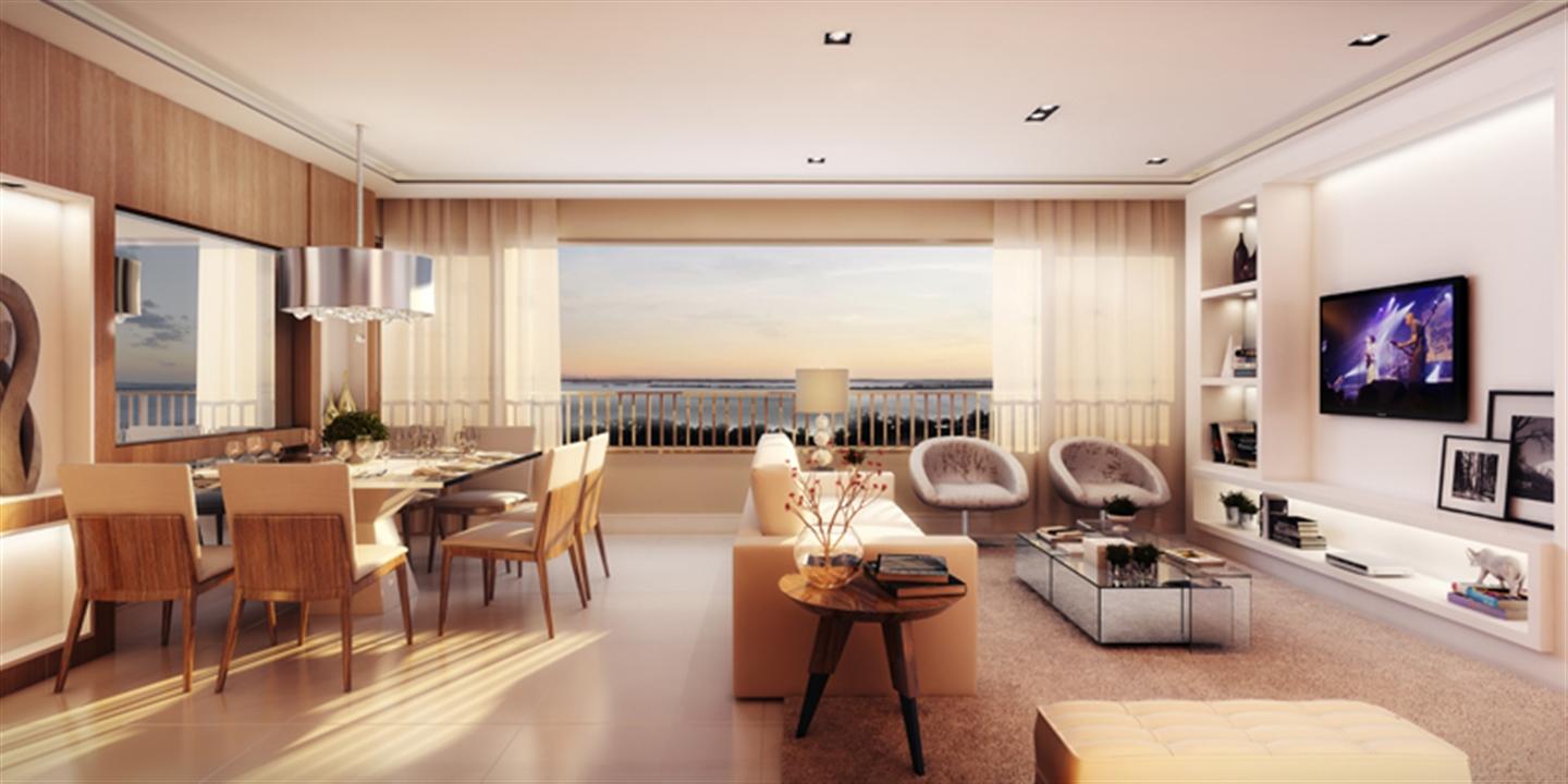 Perspectiva Ilustrada do Living Room