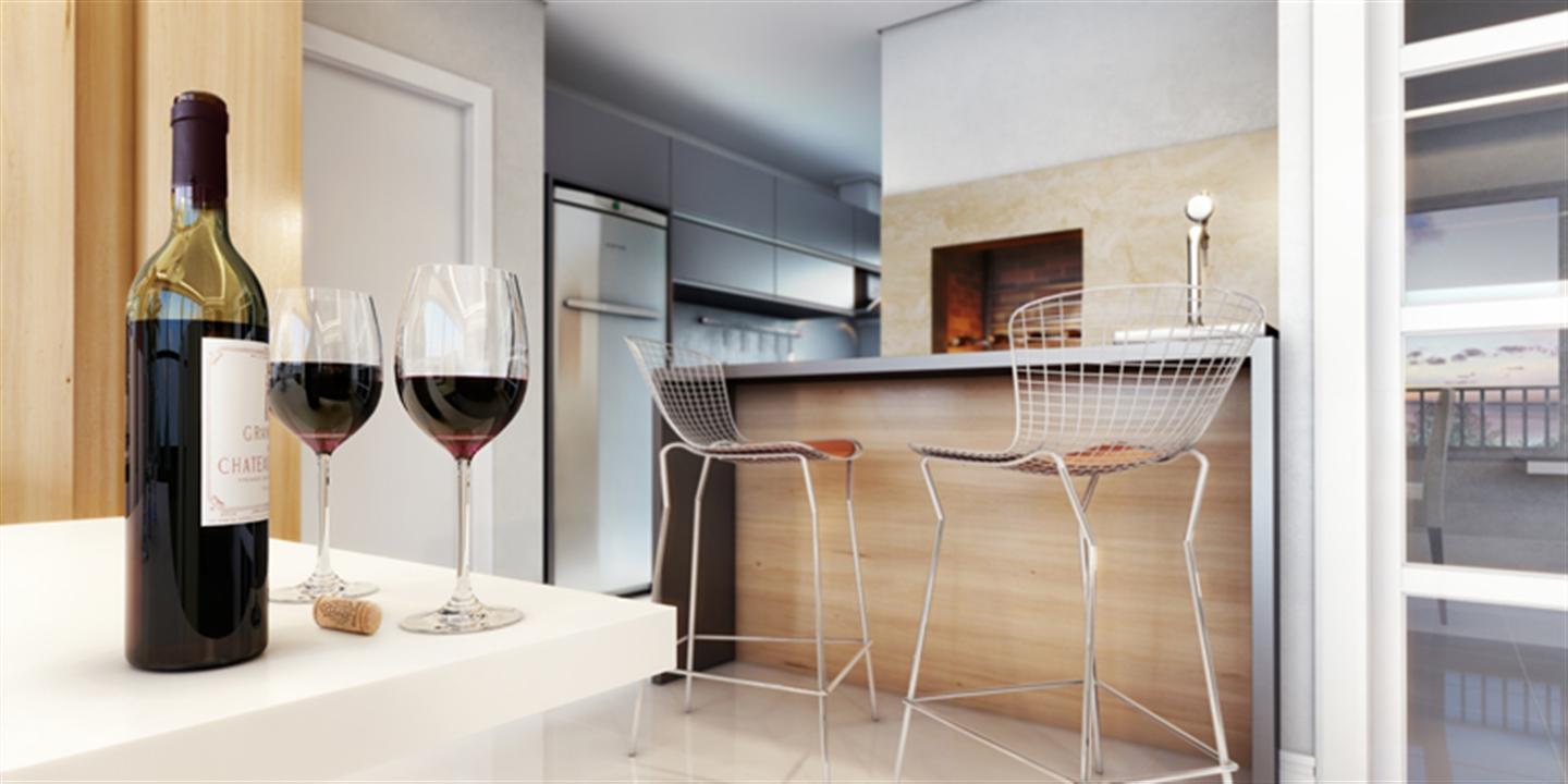 Perspectiva Ilustrada do Living Room