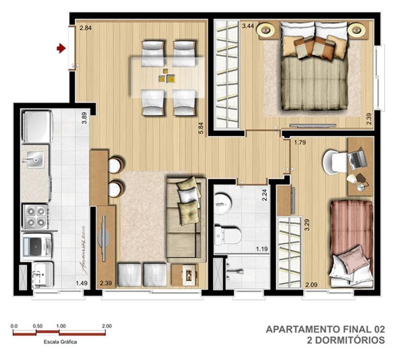 2 Dorm - 45 m² | Reserva Ipanema – Ipanema - Porto Alegre - Rio Grande do Sul 2 Dorm - 45 m² | Reserva Ipanema – Apartamento em Ipanema - Porto Alegre - Rio Grande do Sul