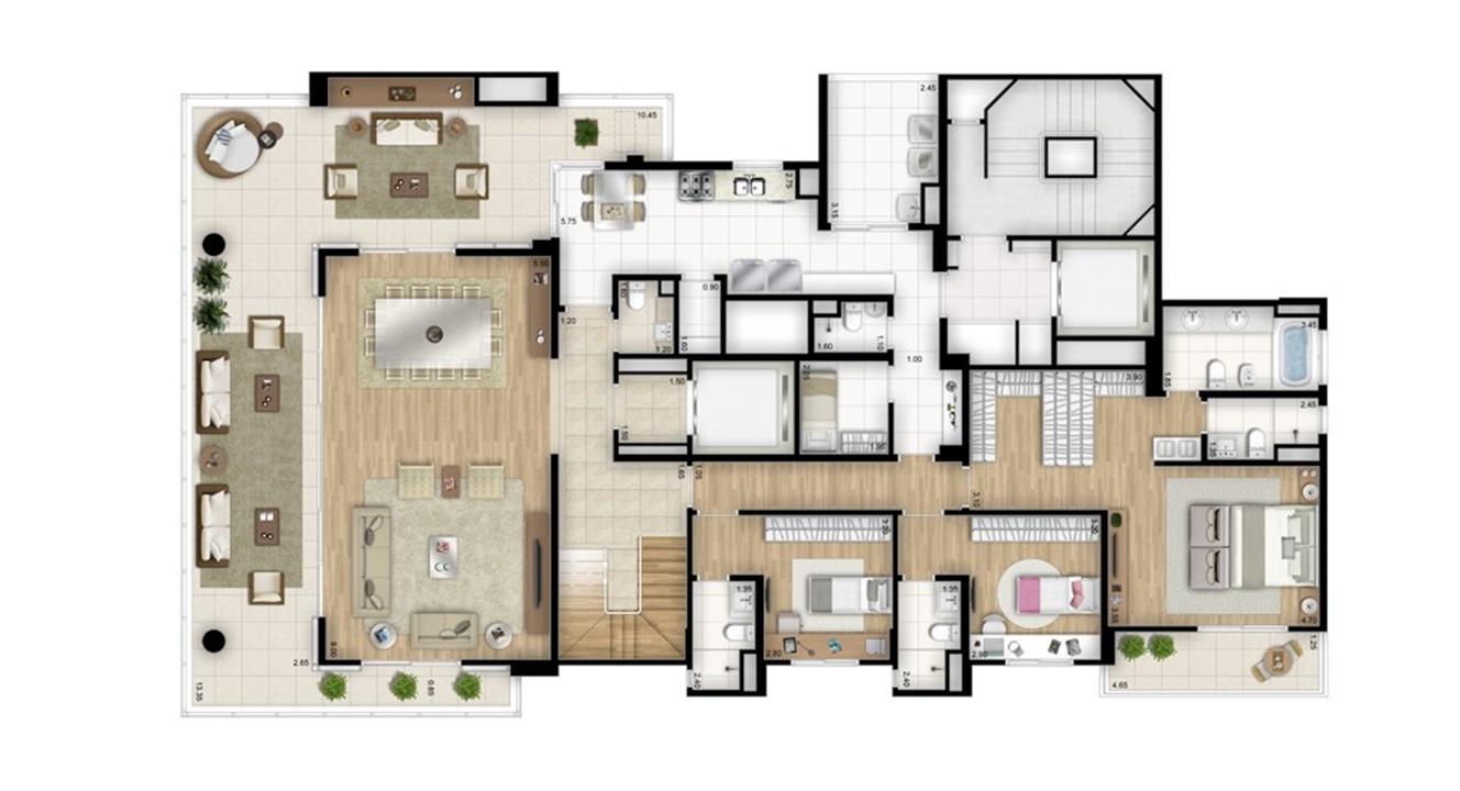 Cobertura duplex inferior - Torre Bianco | Cyrela Essenza Moema – Moema - São Paulo - São Paulo Cobertura duplex inferior - Torre Bianco | Cyrela Essenza Moema – Apartamento em Moema - São Paulo - São Paulo
