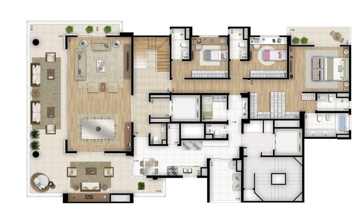 Cobertura duplex inferior - Torre Nero | Cyrela Essenza Moema – Moema - São Paulo - São Paulo Cobertura duplex inferior - Torre Nero | Cyrela Essenza Moema – Apartamento em Moema - São Paulo - São Paulo