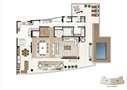 Planta cobertura duplex 460m², 4 suítes  - Pavimento inferior | K by Cyrela  – Apartamento na  Chácara Klabin - São Paulo - São Paulo