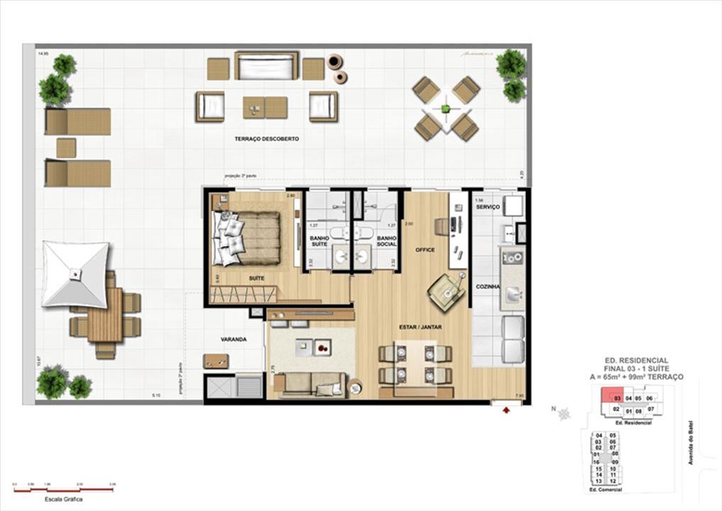 Apartamento 1 Suíte com terraço | 1550 Batel (Home Batel) – Batel - Curitiba - Paraná Apartamento 1 Suíte com terraço | 1550 Batel (Home Batel) – Apartamento no Batel - Curitiba - Paraná