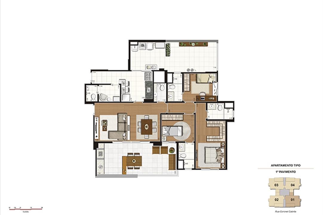 Apto. Varanda – 138m² - 3 suítes, terraço de serviço ampliado | Gioia – Aclimação - São Paulo - São Paulo Apto. Varanda – 138m² - 3 suítes, terraço de serviço ampliado | Gioia – Apartamento na Aclimação - São Paulo - São Paulo