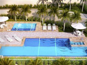 Perspectiva ilustrada da piscina