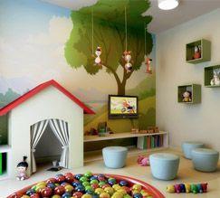 Perspectiva ilustrada da brinquedoteca